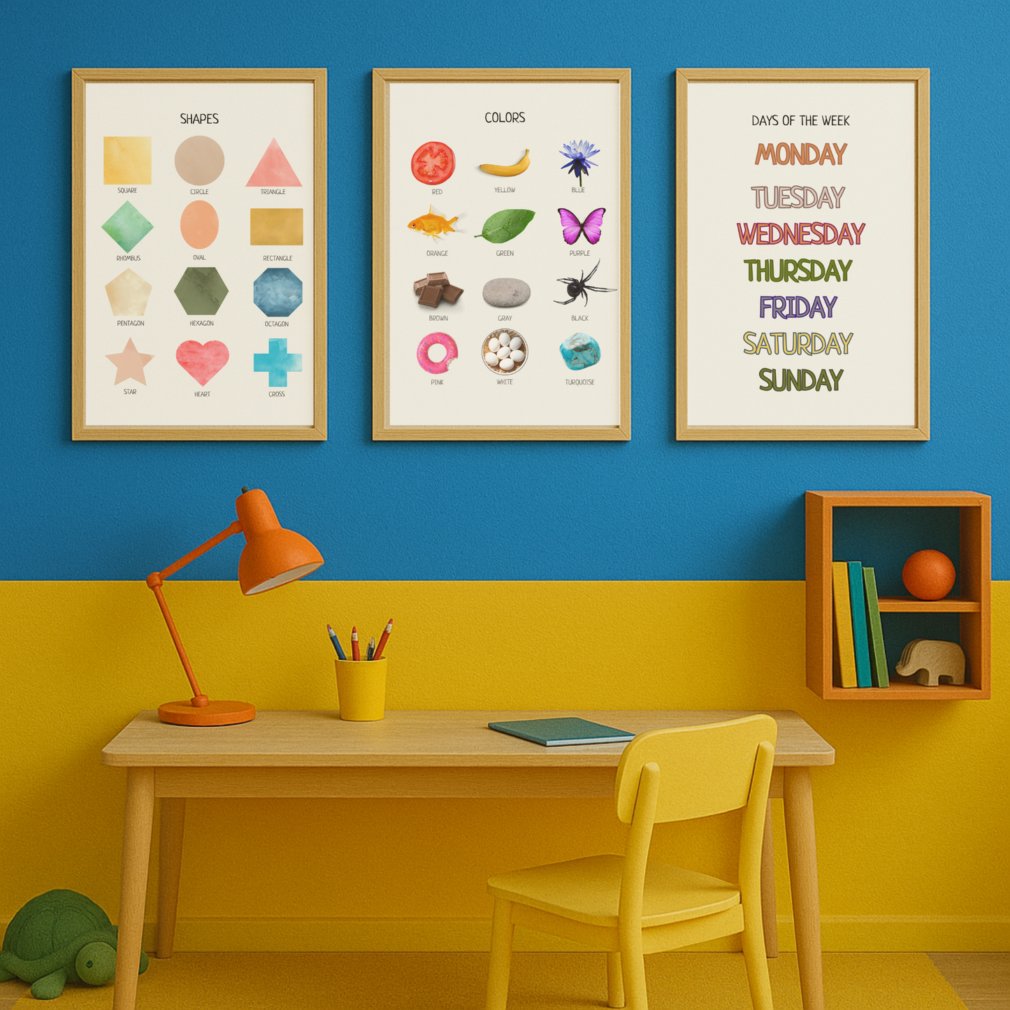 Colors Educational Poster, Kids Montessori Poster, Learn Colors, Classroom Decor, Colors Poster, Teacher Classroom Decor, Digital Download