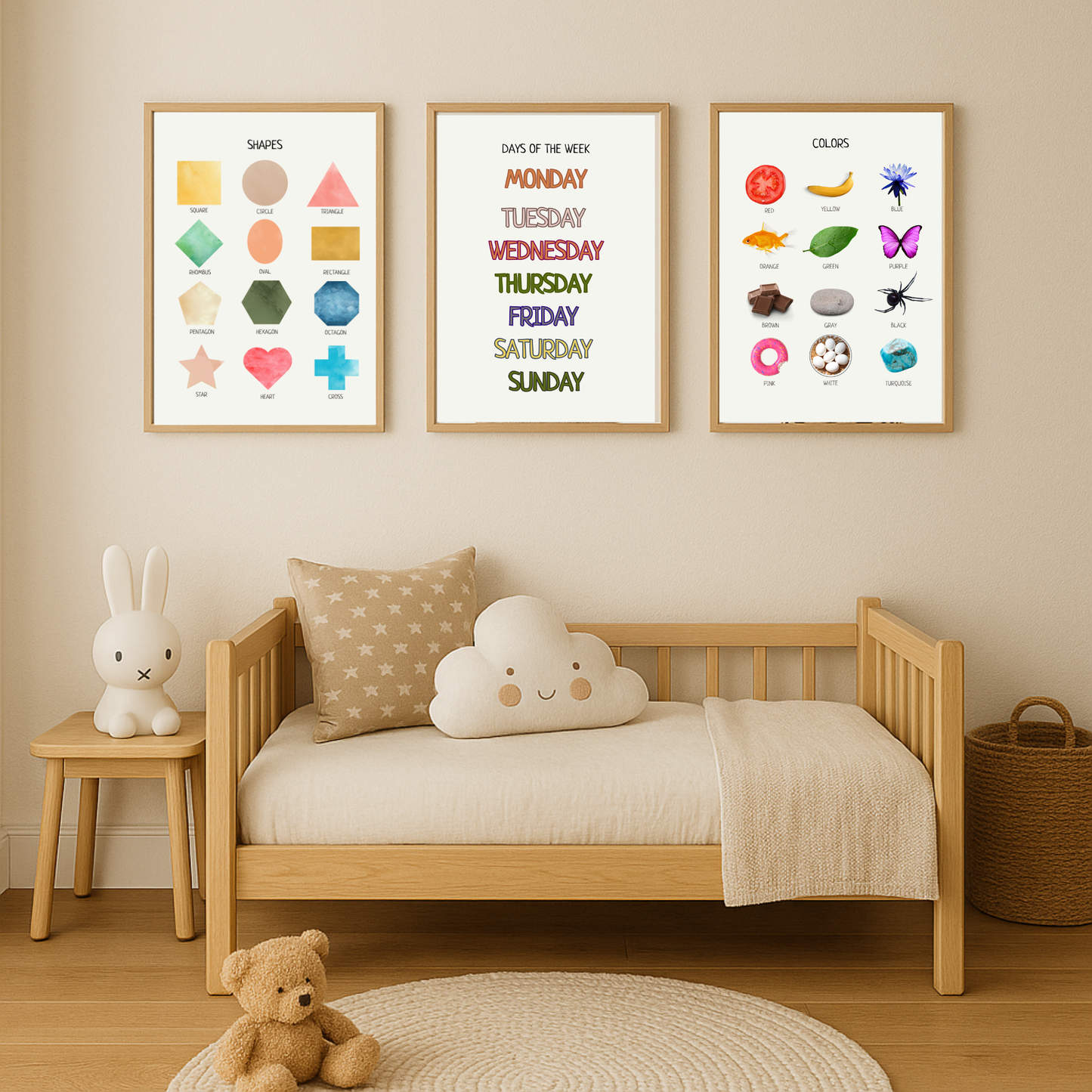 Colors Educational Poster, Kids Montessori Poster, Learn Colors, Classroom Decor, Colors Poster, Teacher Classroom Decor, Digital Download