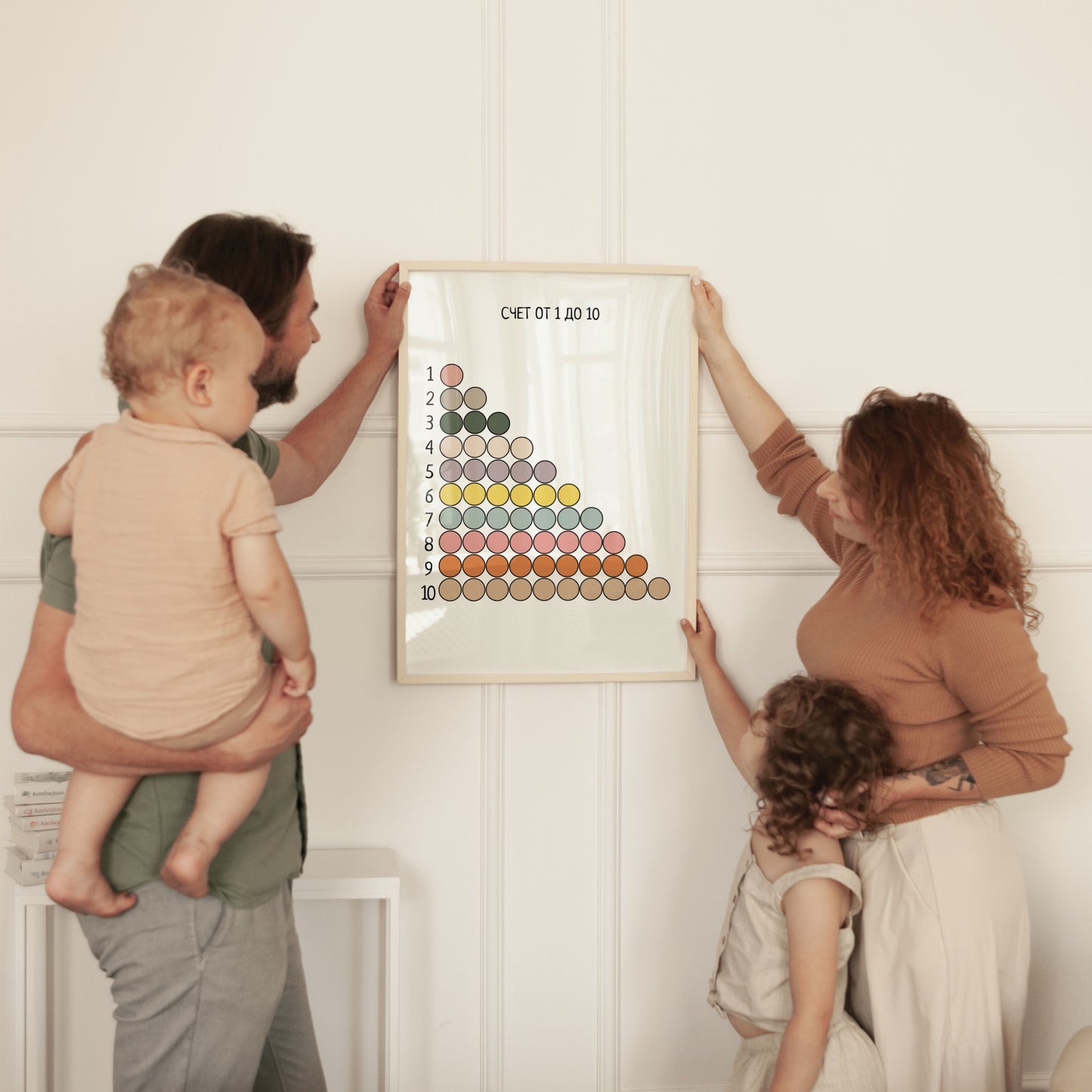 Russian 1–10 Counting Poster for Nursery & Classroom | Educational Wall Art