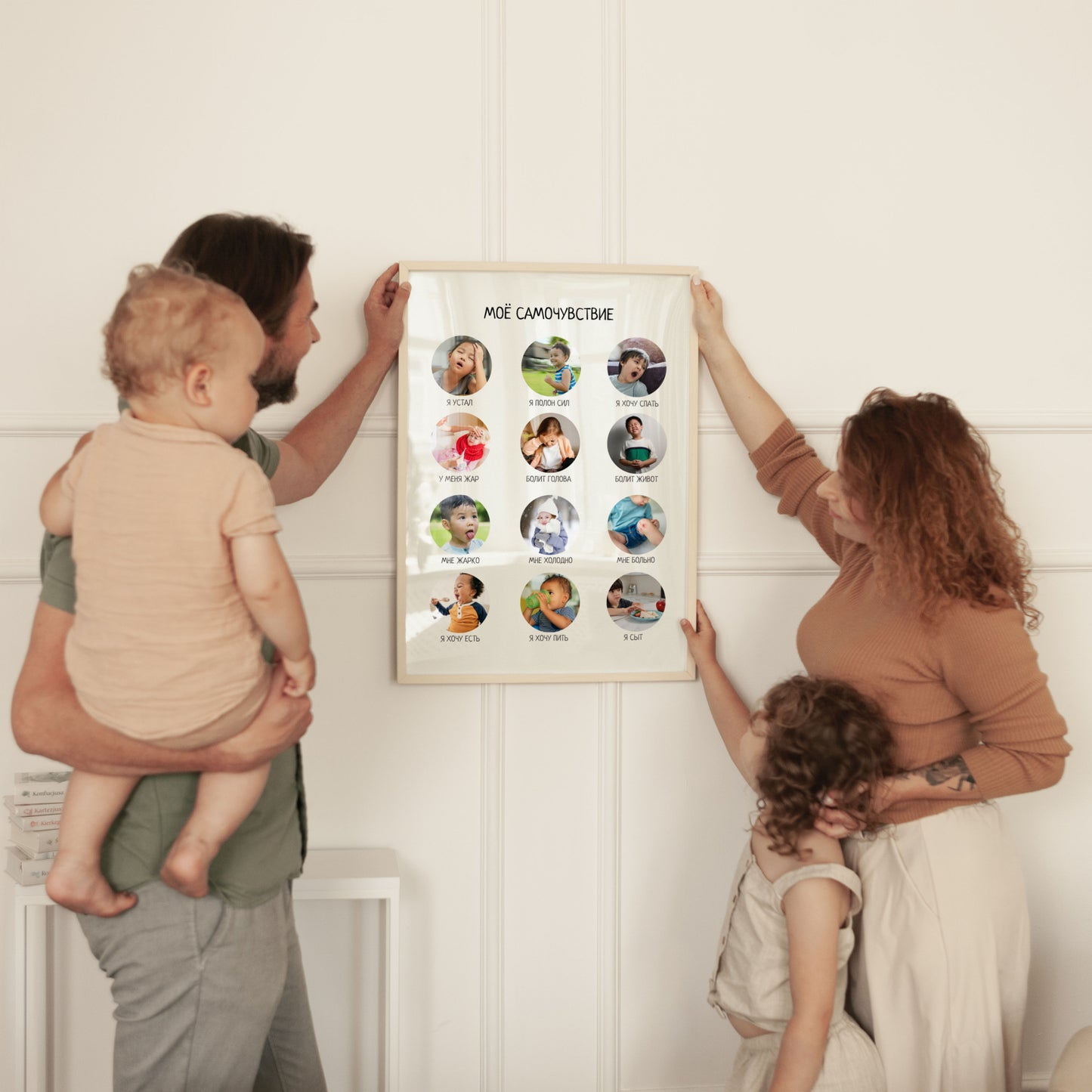Russian Feelings Poster for Kids - Educational Learning Poster