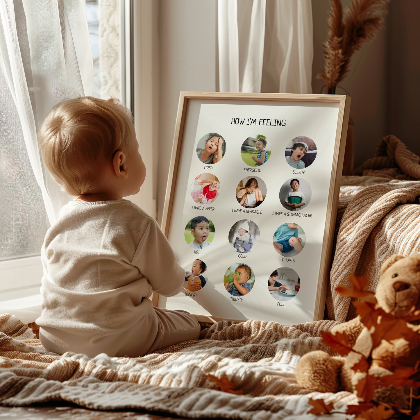 Educational Feelings Poster for Calming Corner or Nursery