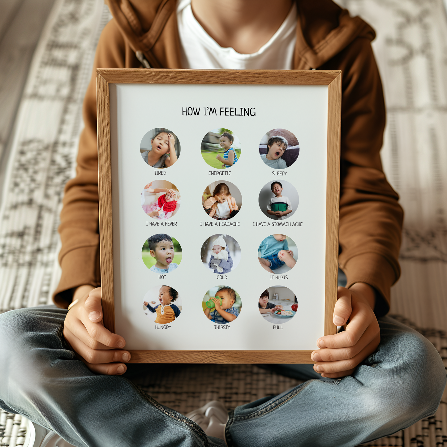 Educational Feelings Poster for Calming Corner or Nursery
