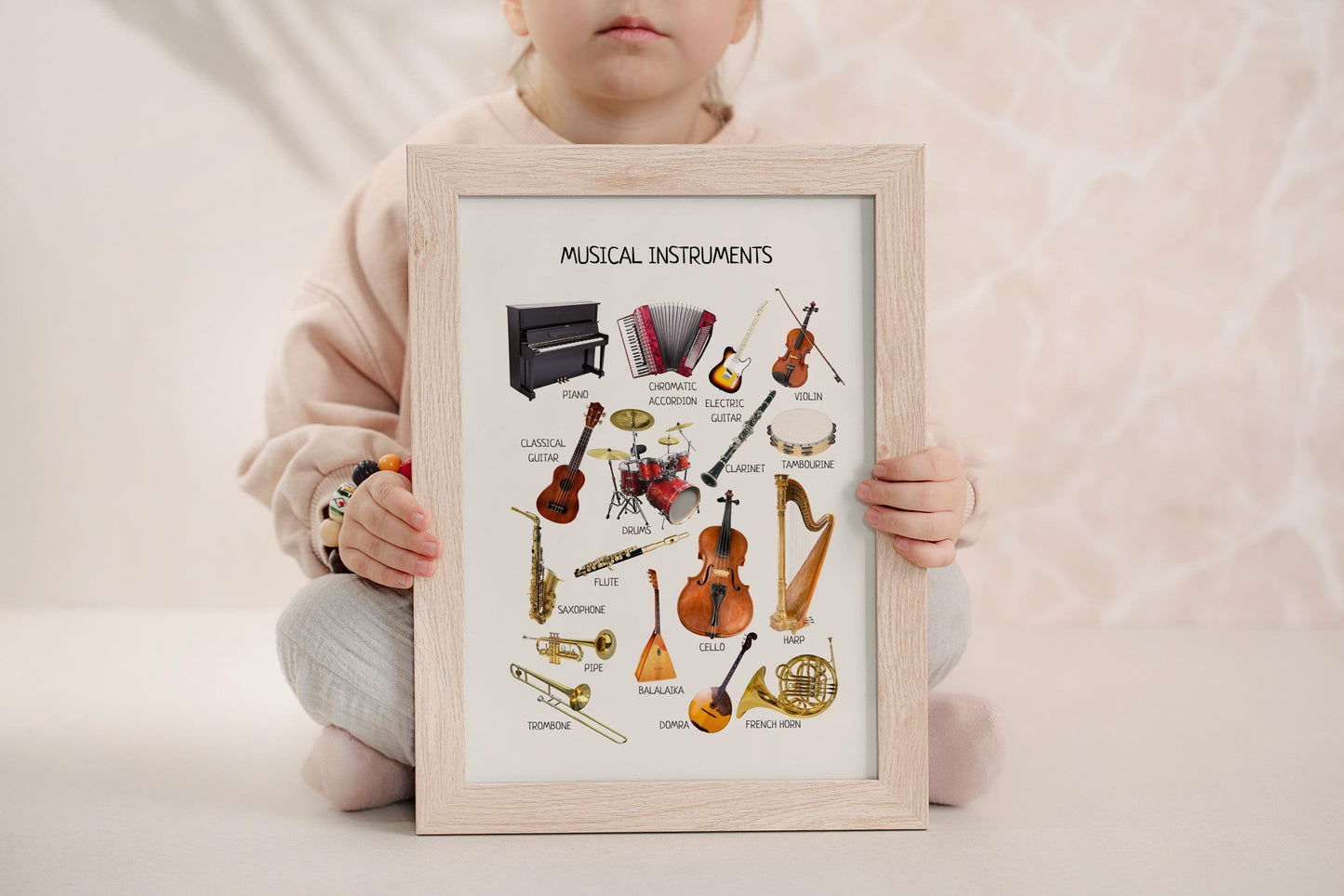 Musical Instruments Poster, Educational Poster, Homeschool Decor, Musical Print, Montessori Wall Art, Nursery Room Decor, Digital Download