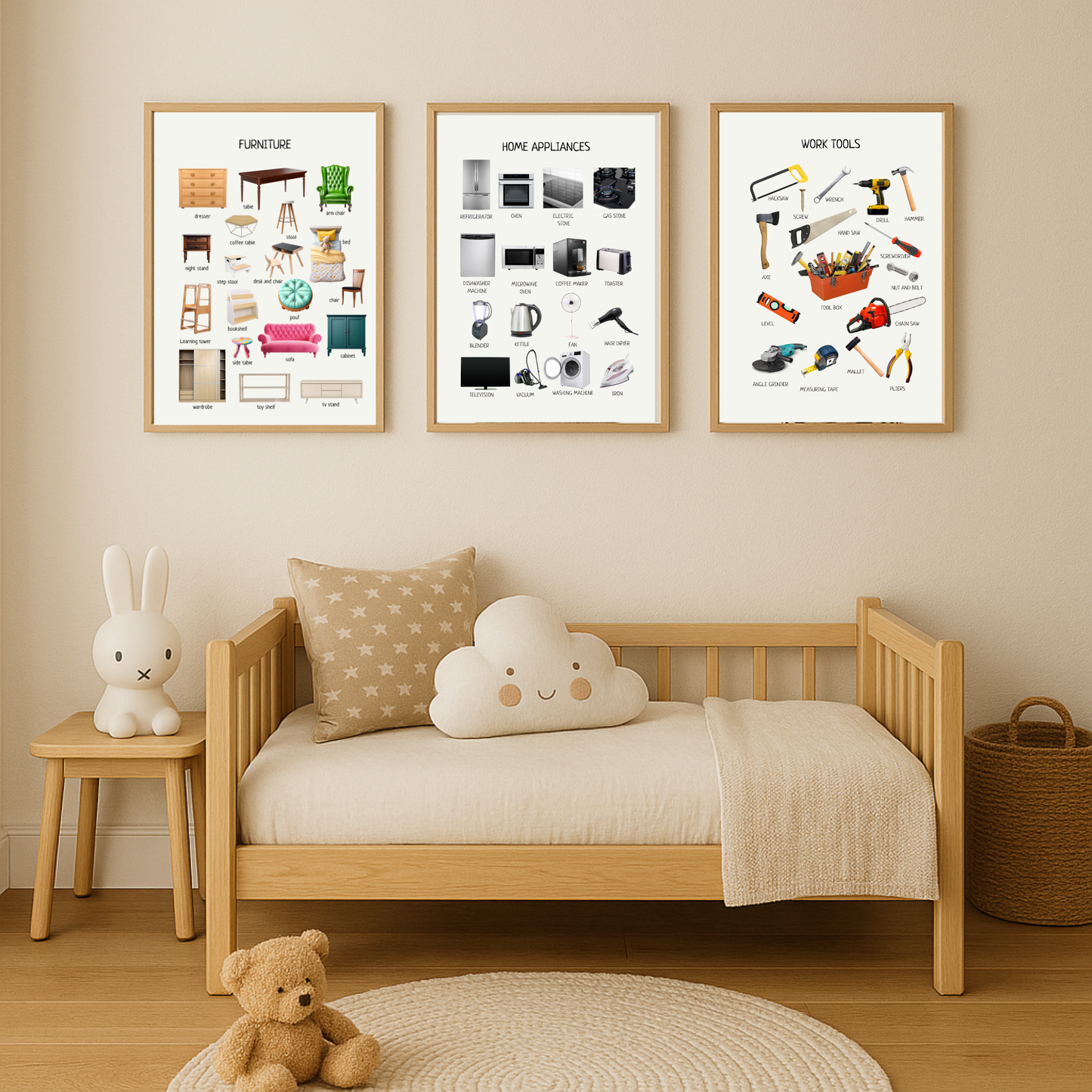 Furniture Poster – Educational Learning Wall Art Print