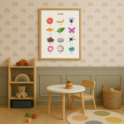 Colors Educational Poster, Kids Montessori Poster, Learn Colors, Classroom Decor, Colors Poster, Teacher Classroom Decor, Digital Download