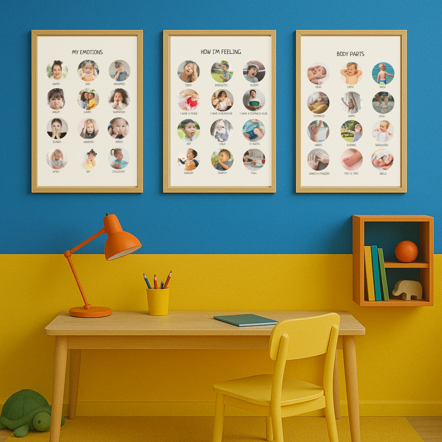 Educational Feelings Poster for Calming Corner or Nursery