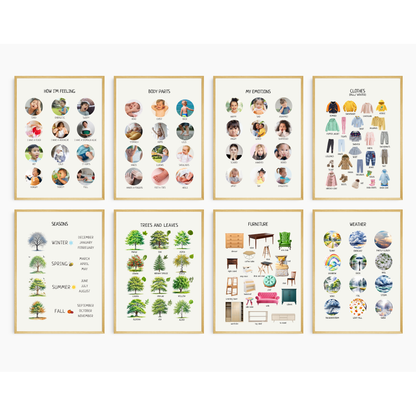 Educational Posters | 40 Homeschool Prints | Montessori Classroom Decor | Learning Posters | 40 Topics for Young Children & Preschoolers