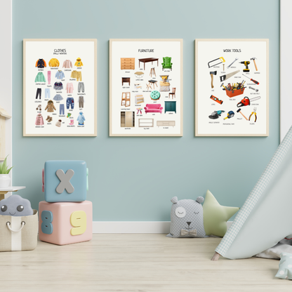 Custom Poster Bundle - Pick Your Own Learning Prints 12“x16” (bundle of 6)