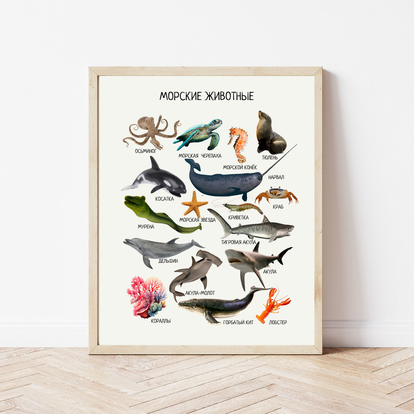 Russian Educational Montessori & Homeschool Learning  Posters for Kids