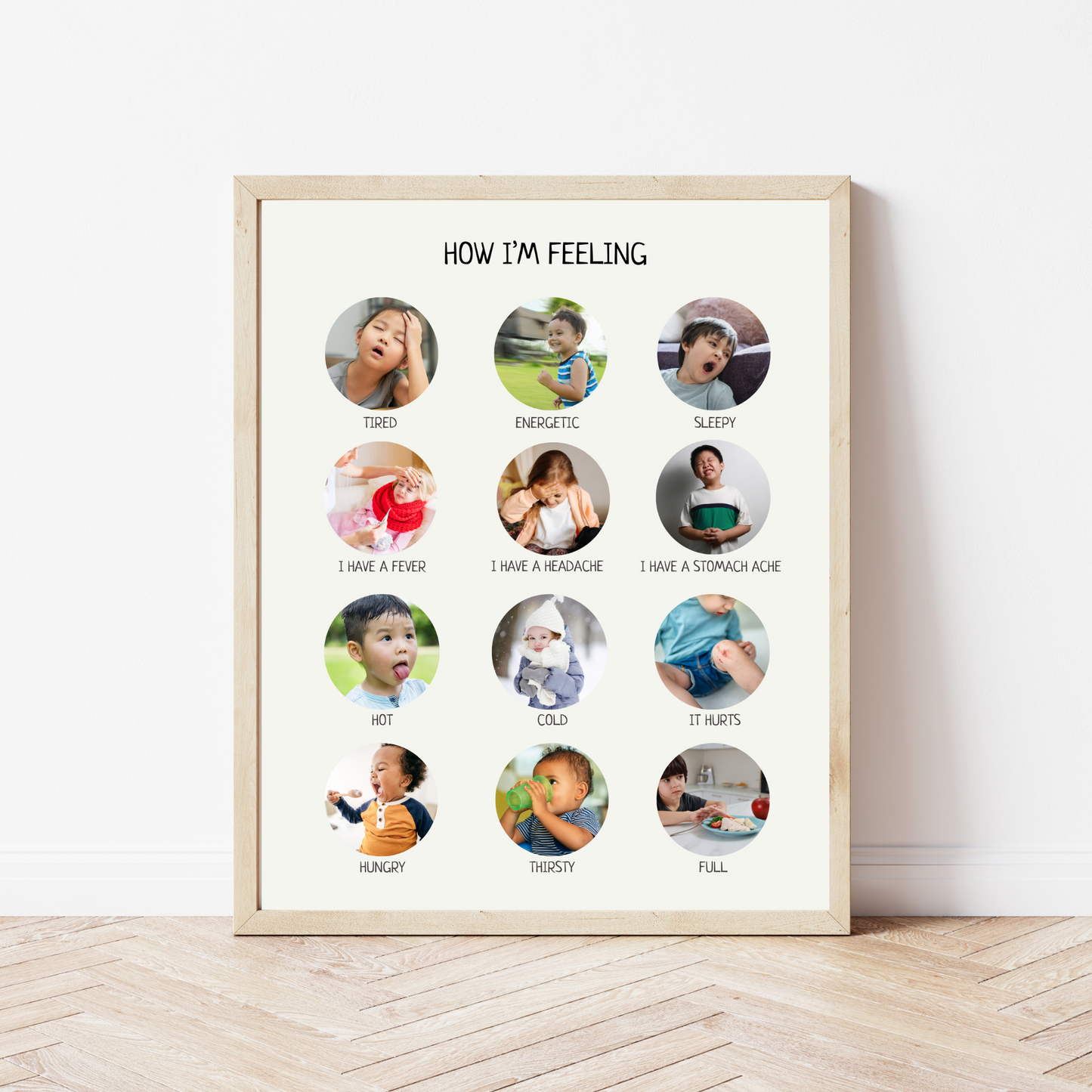 My Feelings Poster, Toddler Feelings, Educational Wall Art, Calming Corner, Montessori Classroom Decor, Nursery Decor, FRAME NOT INCLUDED