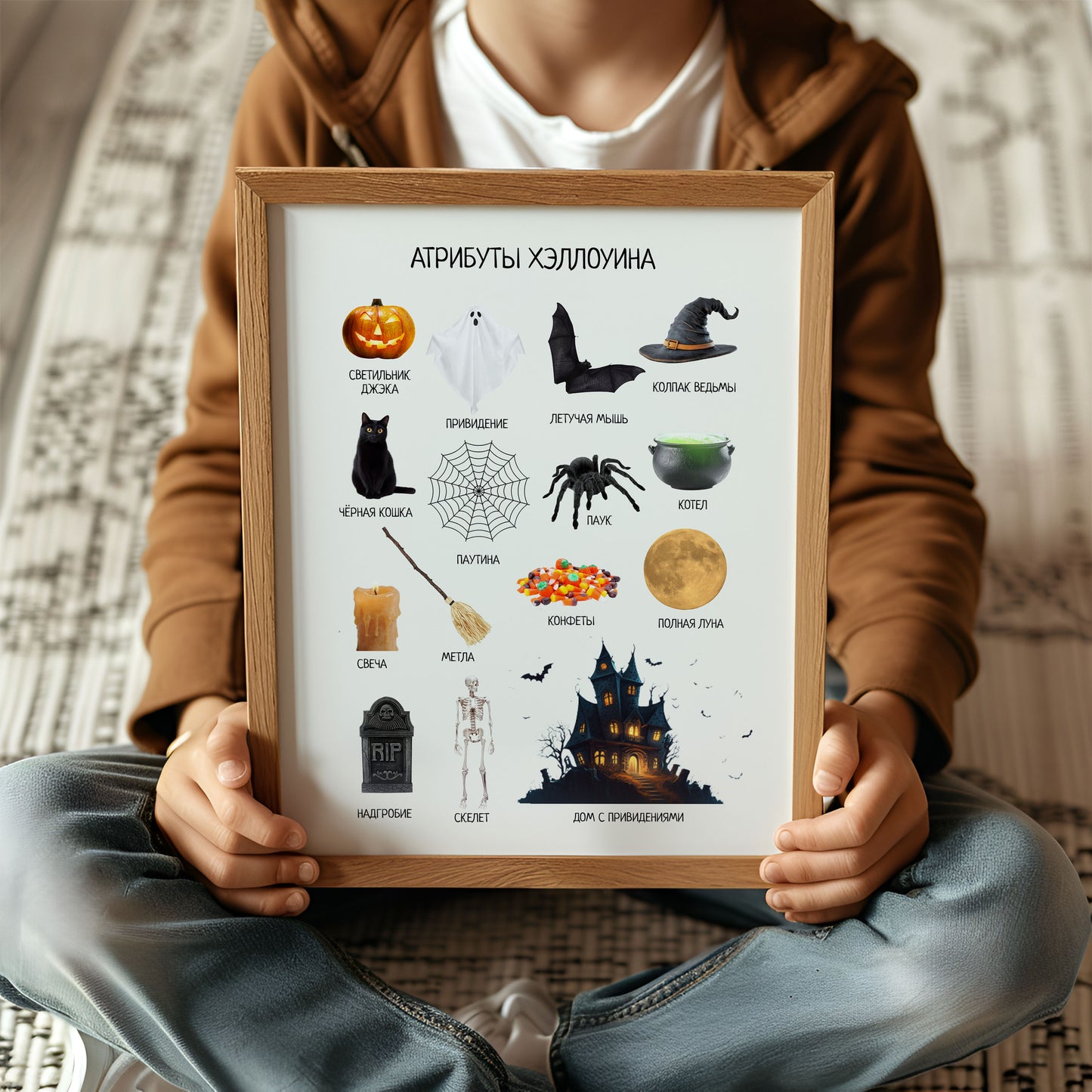 Halloween Poster Printable | Kids Room & Playroom Wall Art | Toddler & Classroom Decor