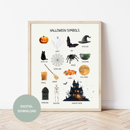 Halloween Poster – Educational Learning Printable Wall Decor Poster