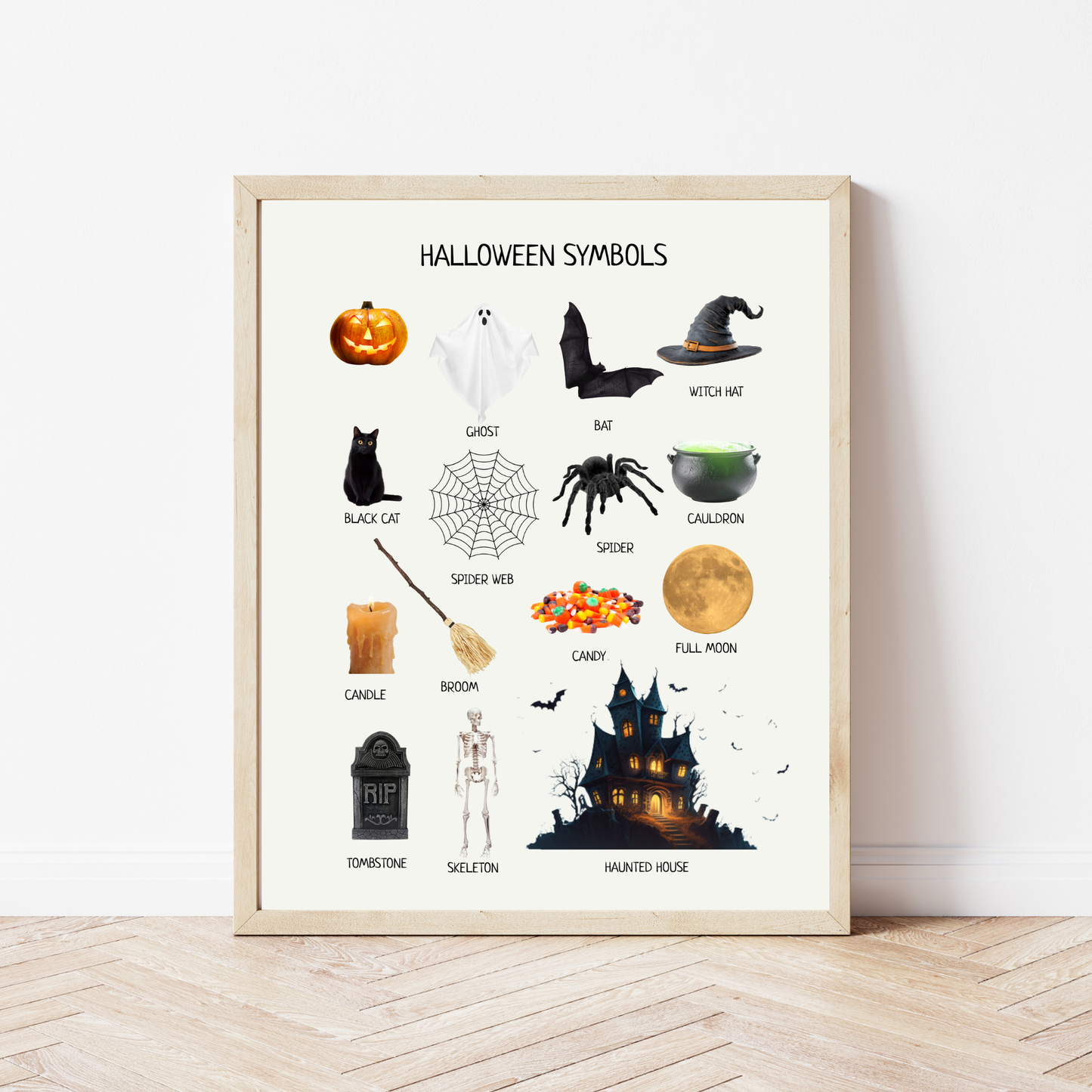 Halloween Poster – Educational Seasonal Wall Art Print