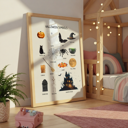 Halloween Poster – Educational Learning Printable Wall Decor Poster