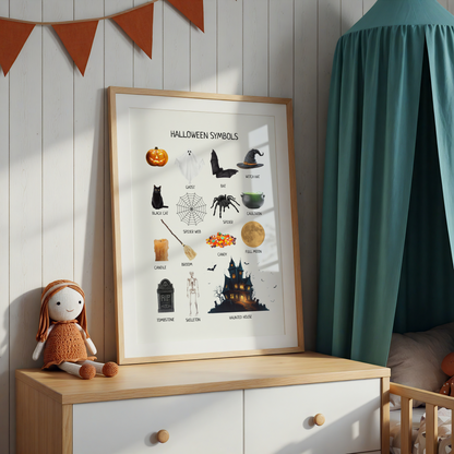 Halloween Poster – Educational Learning Printable Wall Decor Poster