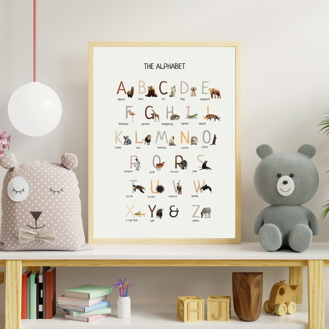 Animal Alphabet Poster