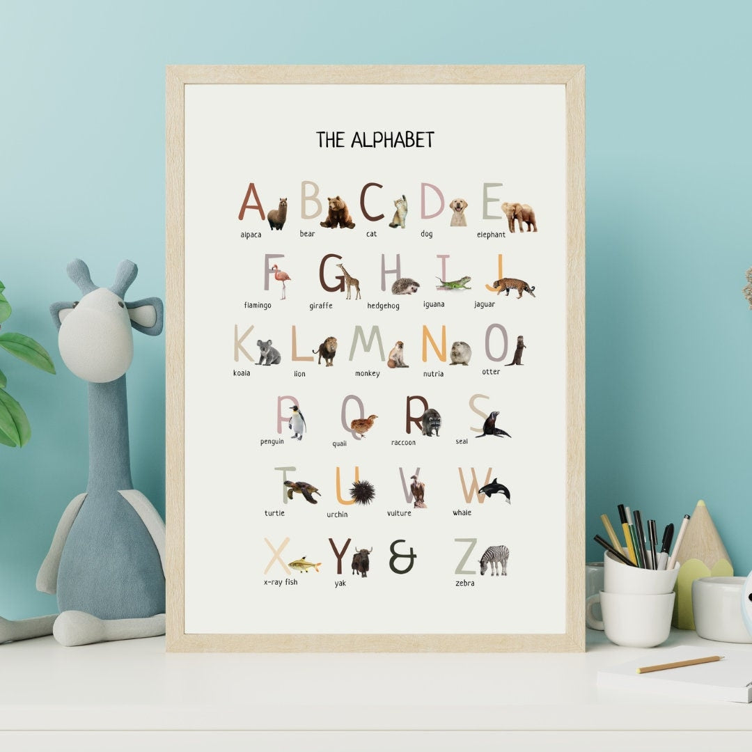 Animal Alphabet Poster