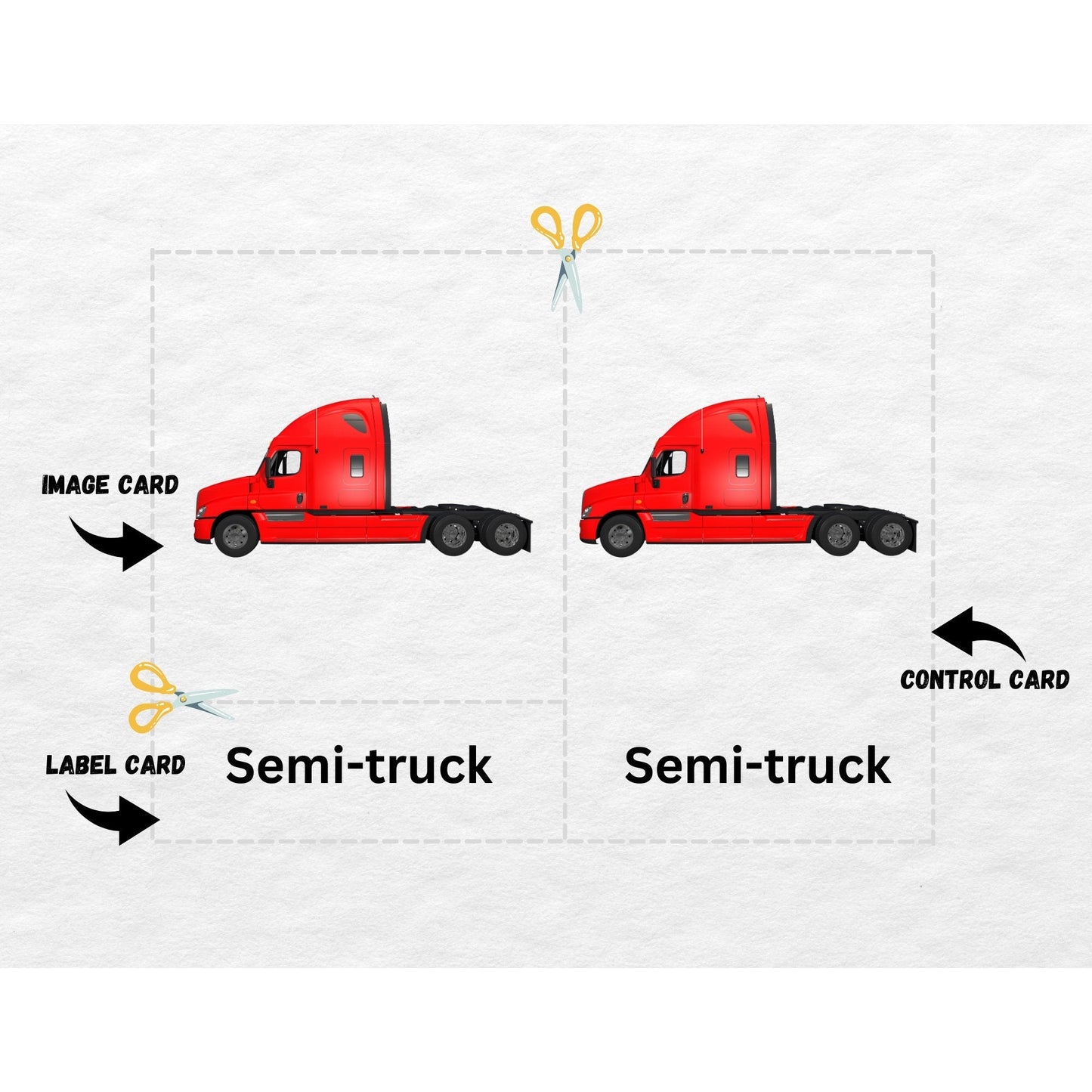 On The Road, 3 Part Montessori Cards, 9 Safari LTD Toobs Coordinates, Preschool Vocabulary Activity, Pre-reading Printable Cards