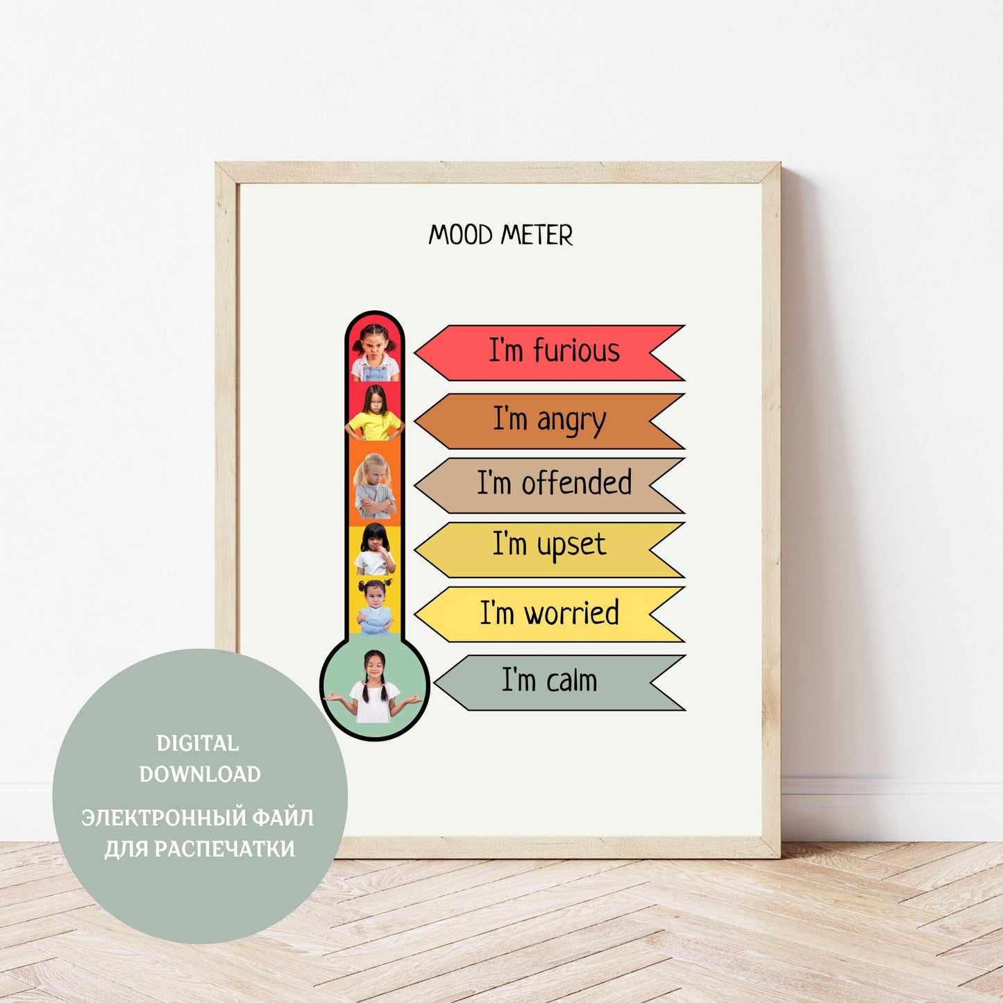 Mood Meter Poster, Calming Techniques, Calming Corner, Emotions Meter Chart